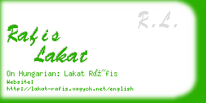 rafis lakat business card
